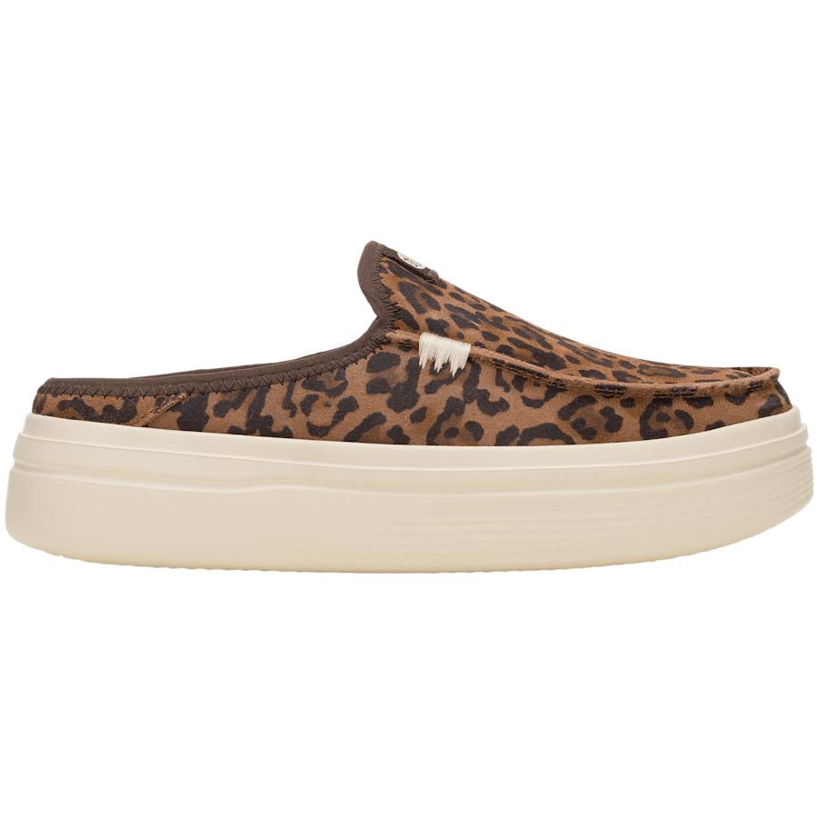Brown Leopard Austin Lift Classic - Side - HEYDUDE