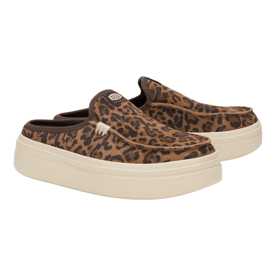 Brown Leopard Austin Lift Classic - Pair - HEYDUDE