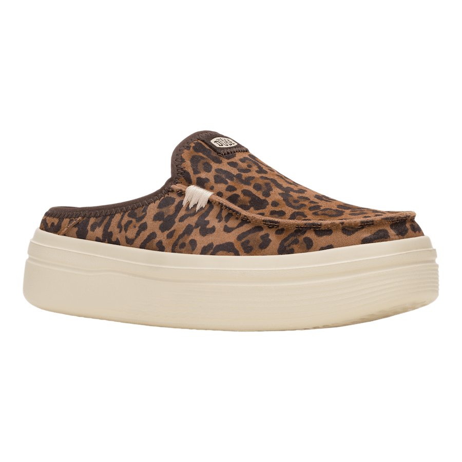 Brown Leopard Austin Lift Classic - Angle - HEYDUDE