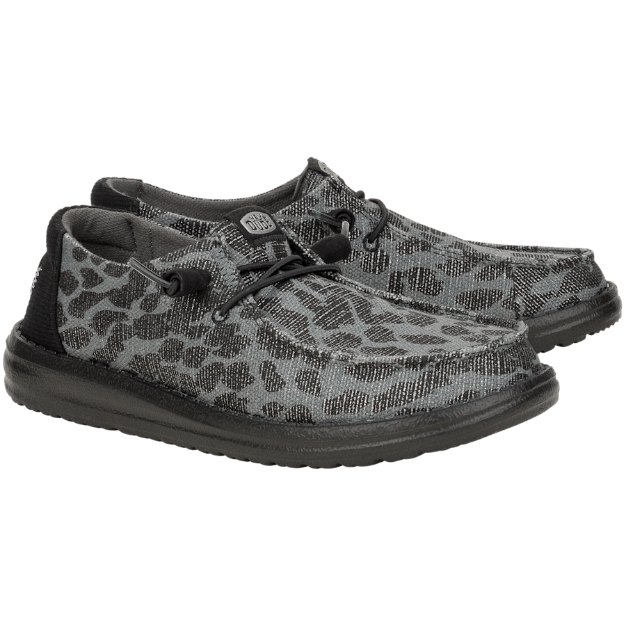 Colour Wendy Leopard Sparkle - Pair - HEYDUDE