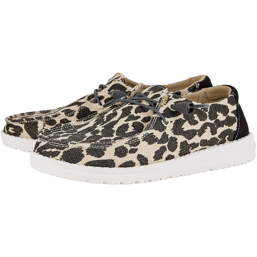 Colour Wendy Leopard Sparkle - Pair - HEYDUDE