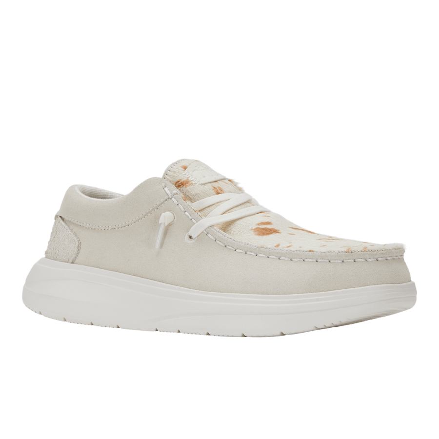 Ivory Wendy COMF Luxe - Angle - HEYDUDE