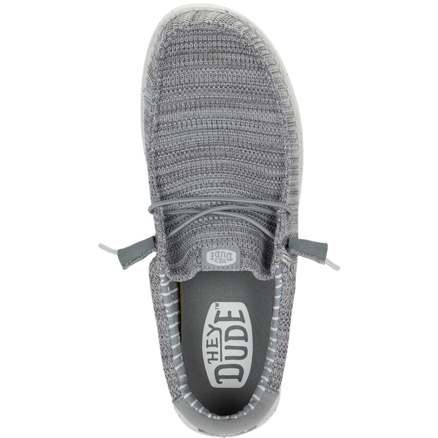 Grey Wally Stretch Sox - Draufsicht - HEYDUDE