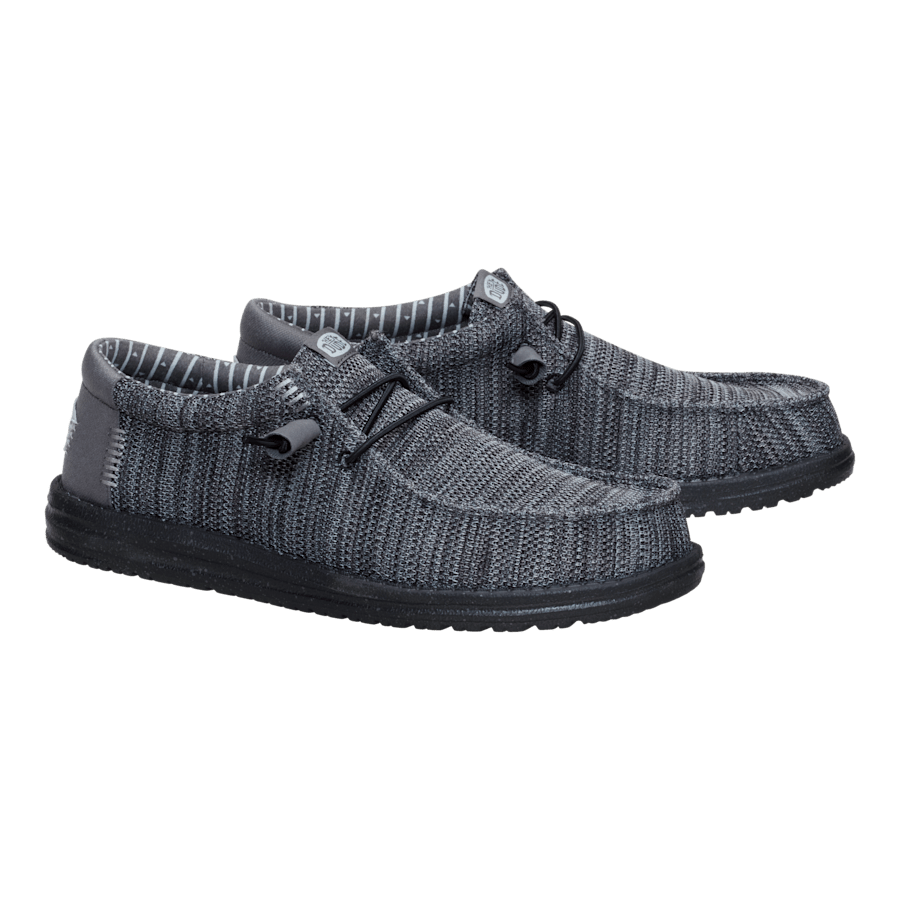 Granite Grey / Black Wally Stretch Sox - Paar - HEYDUDE