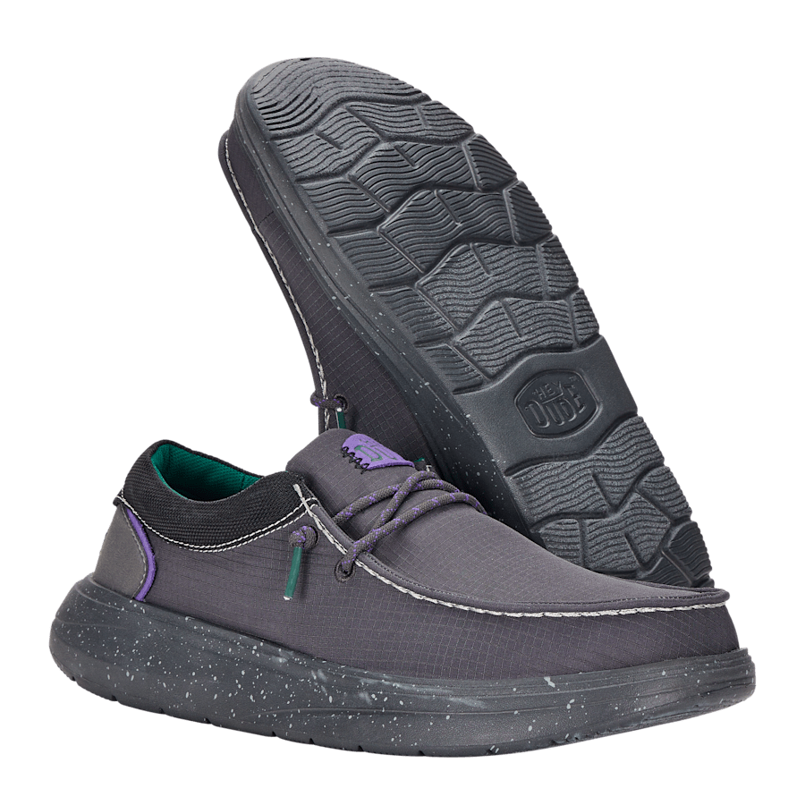 Black / Purple Wally COMF Hype - Bottom - HEYDUDE