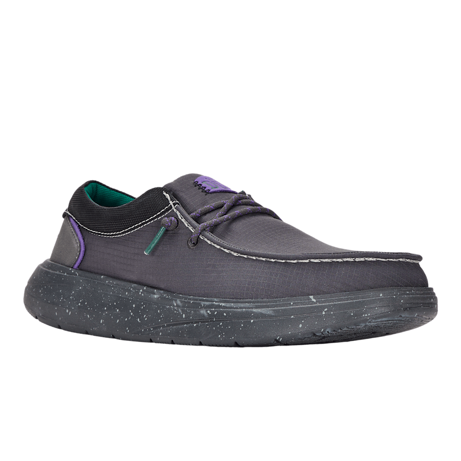 Black / Purple Wally COMF Hype - Angle - HEYDUDE