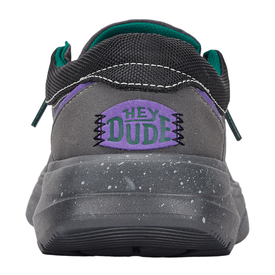 Black / Purple Wally COMF Hype - Back - HEYDUDE