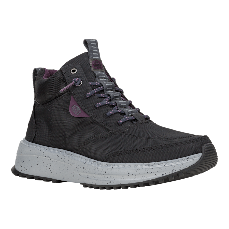 Grey / Black Tahoe Nylon - Angle - HEYDUDE
