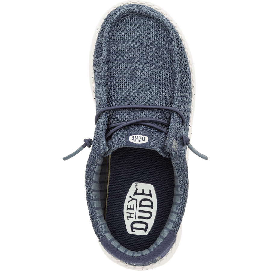 Navy Wally Youth Stretch Sox - Top - HEYDUDE