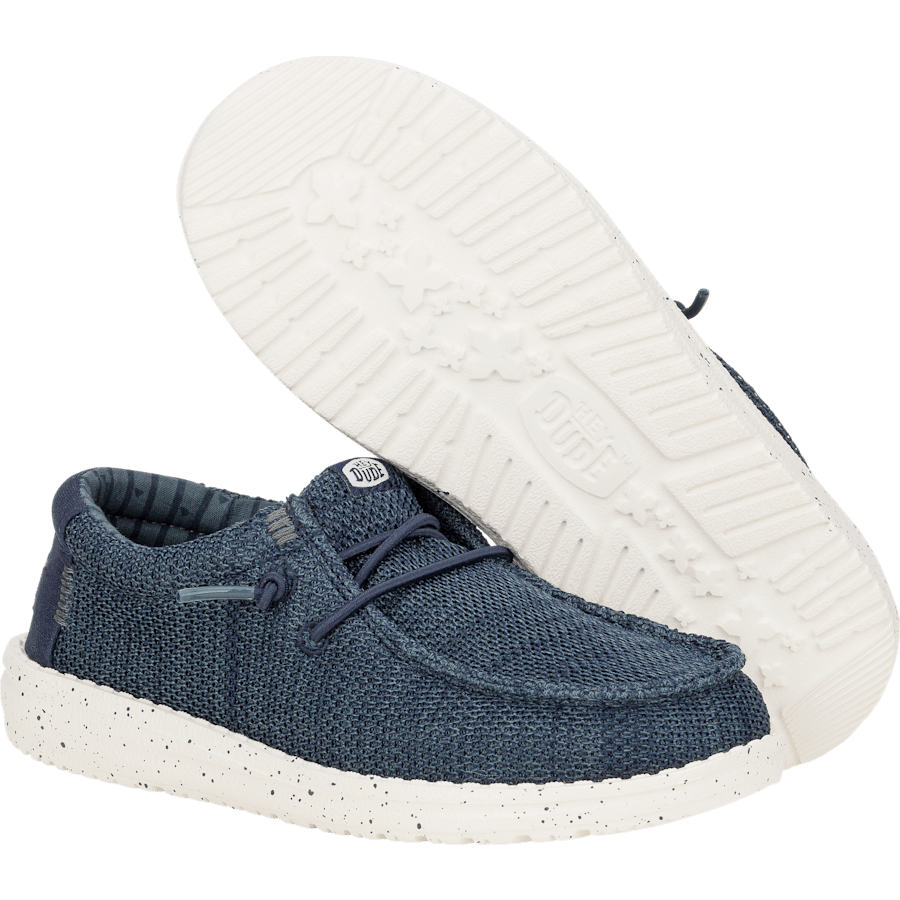 Navy Wally Youth Stretch Sox - Bottom - HEYDUDE