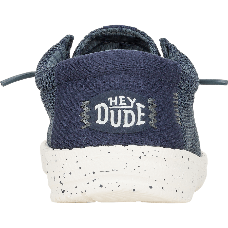Navy Wally Youth Stretch Sox - Back - HEYDUDE
