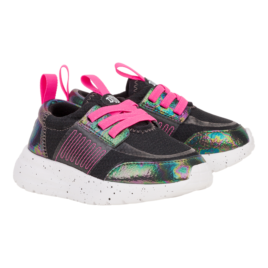Black / Pink Sirocco Play Toddler Brights - Pair - HEYDUDE