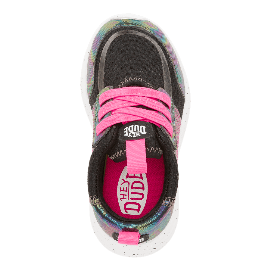 Black / Pink Sirocco Play Toddler Brights - Top - HEYDUDE