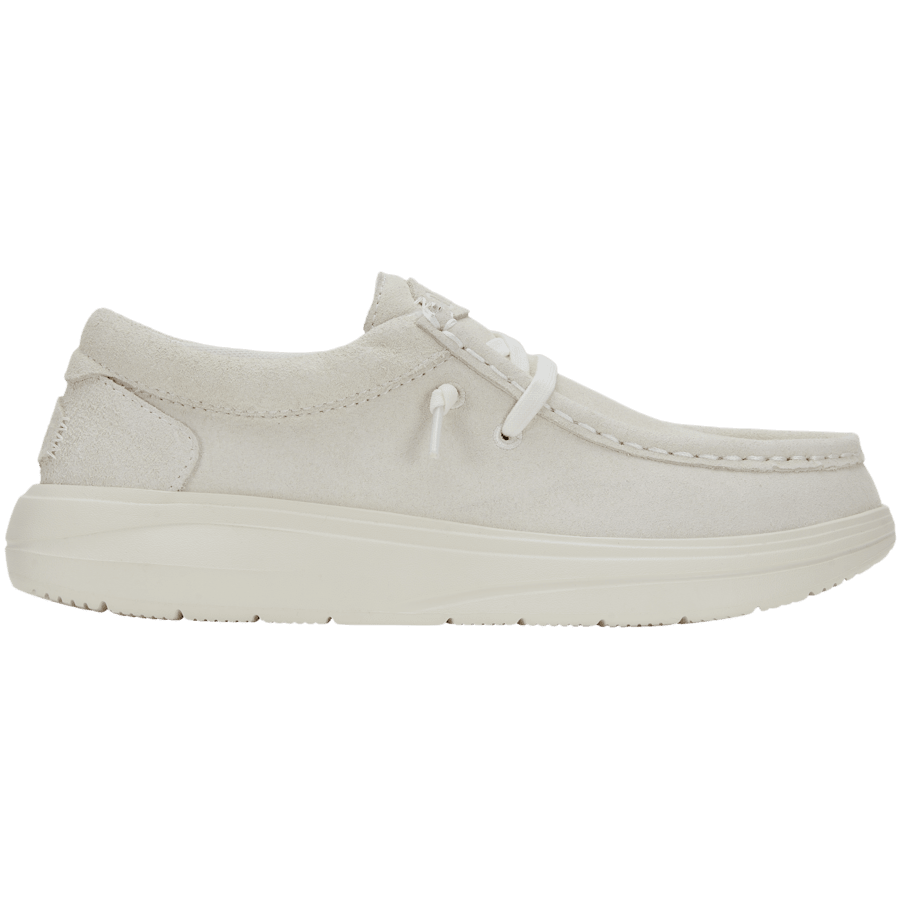 Ivory Wendy COMF Suede - Side - HEYDUDE