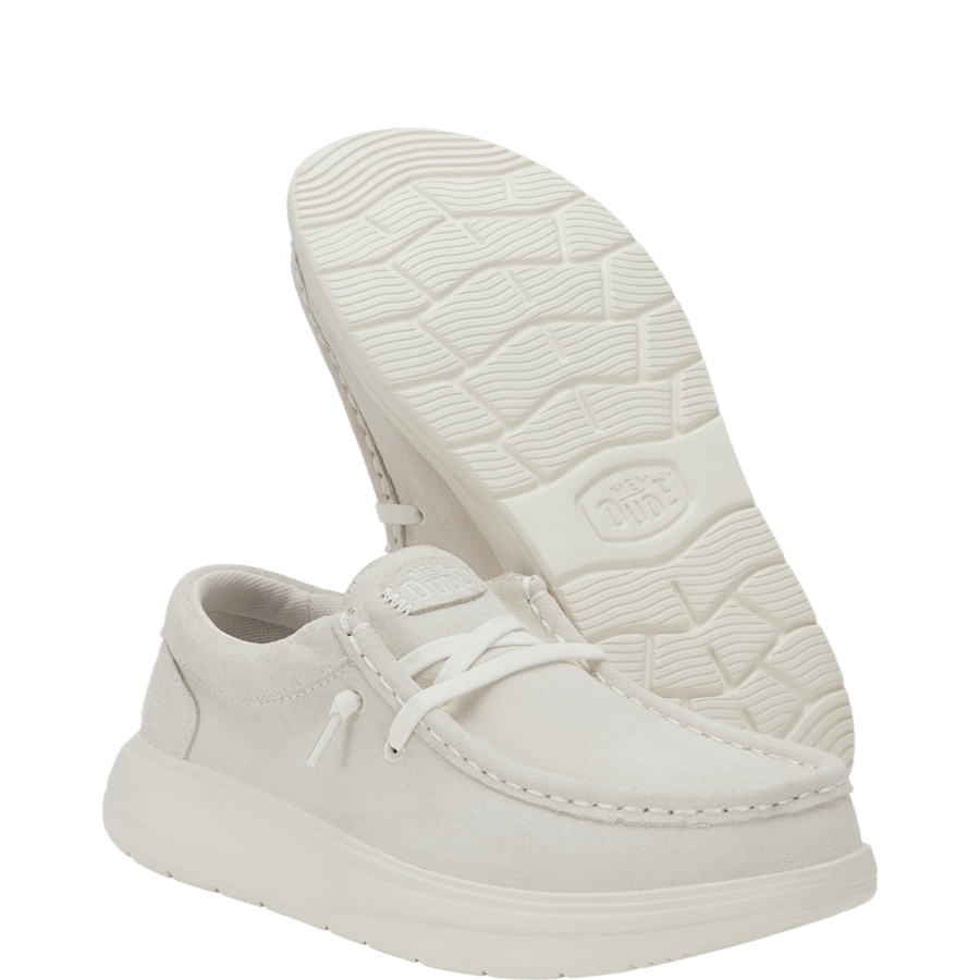 Ivory Wendy COMF Suede - Bottom - HEYDUDE