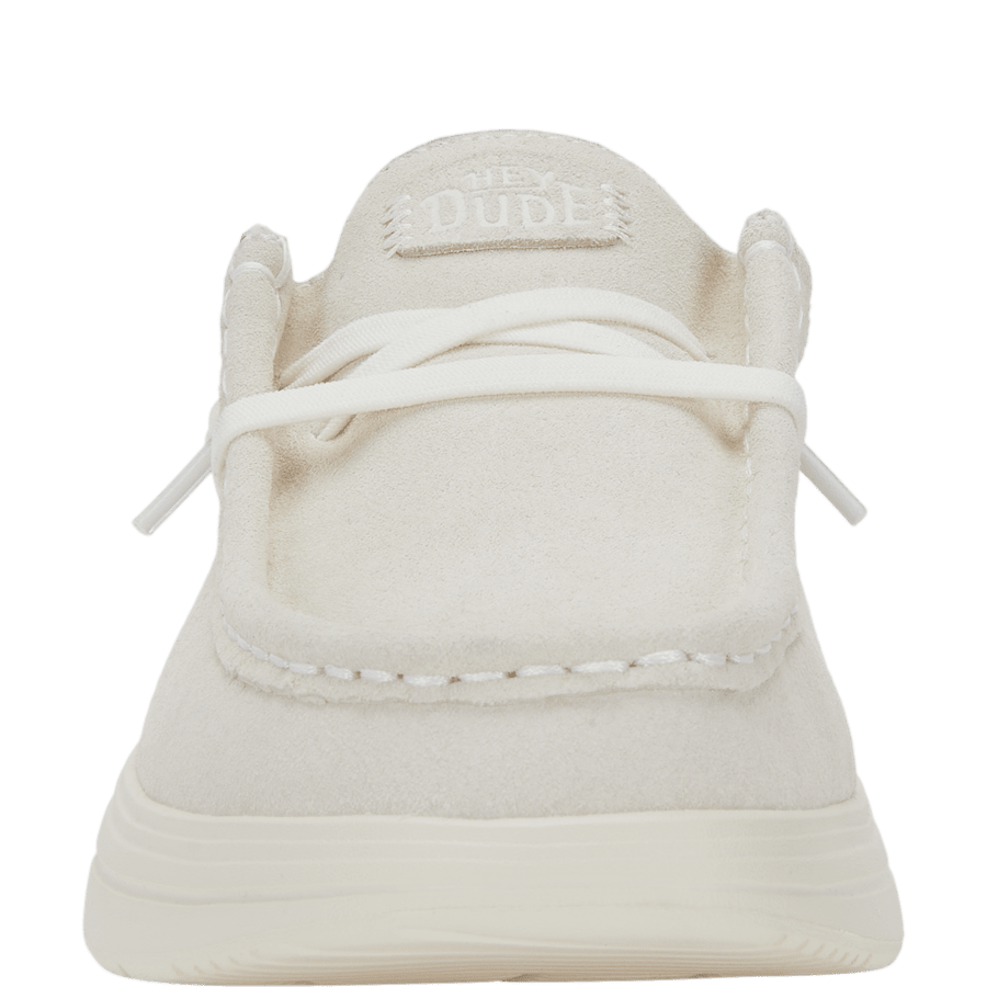 Ivory Wendy COMF Suede - Front - HEYDUDE