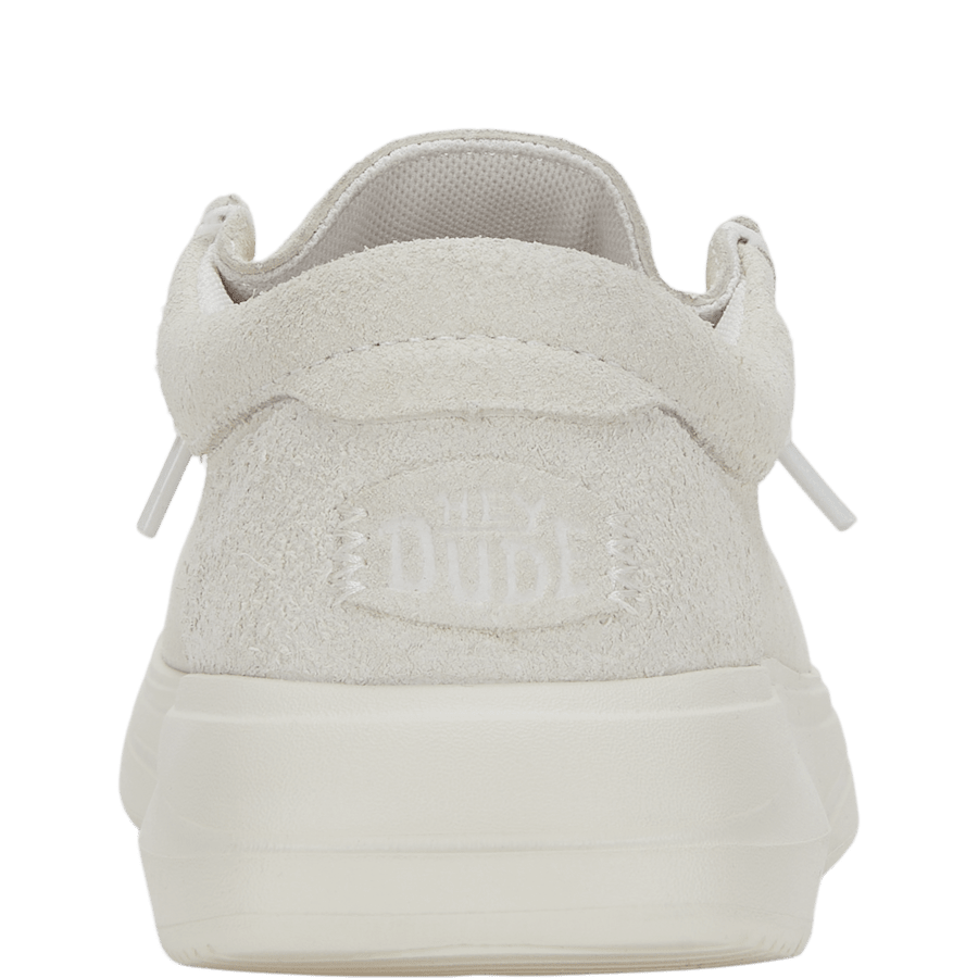 Ivory Wendy COMF Suede - Back - HEYDUDE