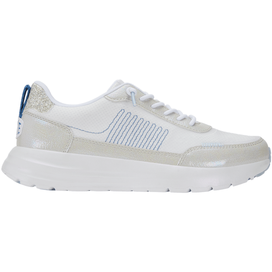 White / Multi Sirocco Alta Glitter Shine Women - Side - HEYDUDE