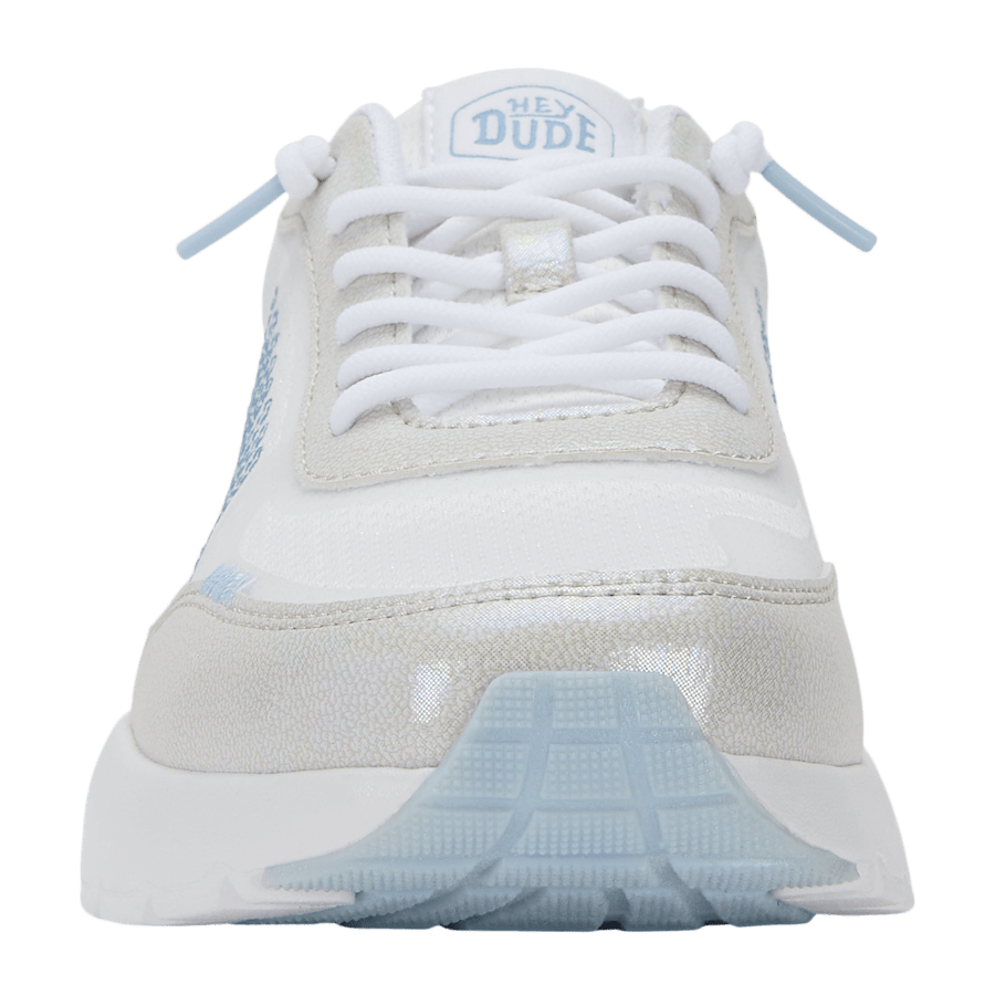 White / Multi Sirocco Alta Glitter Shine Women - Front - HEYDUDE