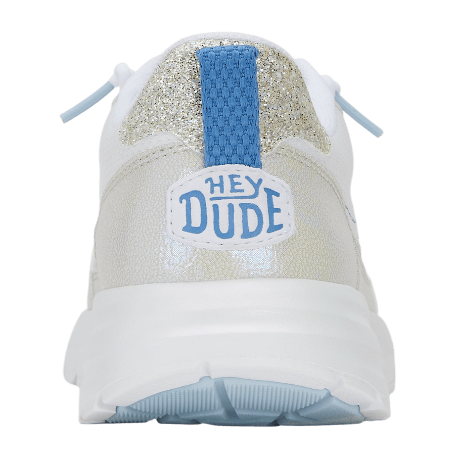 White / Multi Sirocco Alta Glitter Shine Women - Back - HEYDUDE
