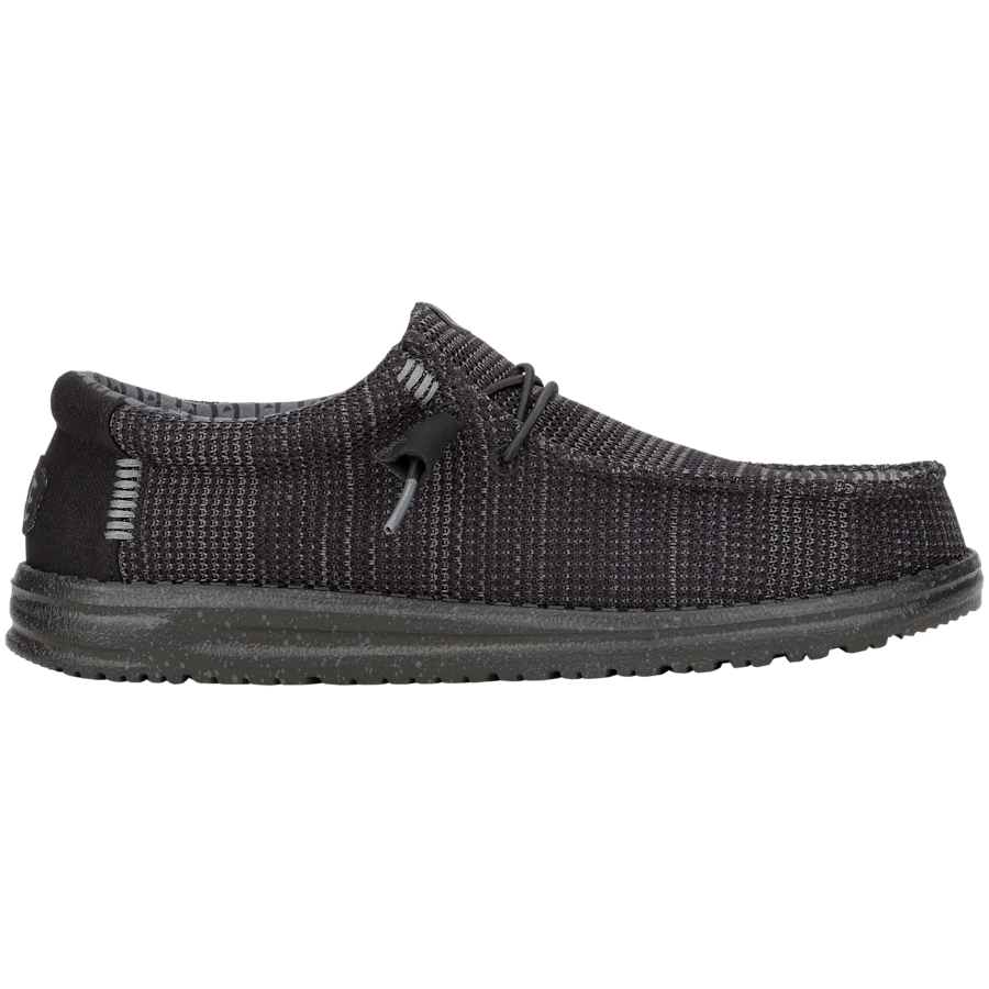 Black Wally Stretch Sox Wide - Côté - HEYDUDE