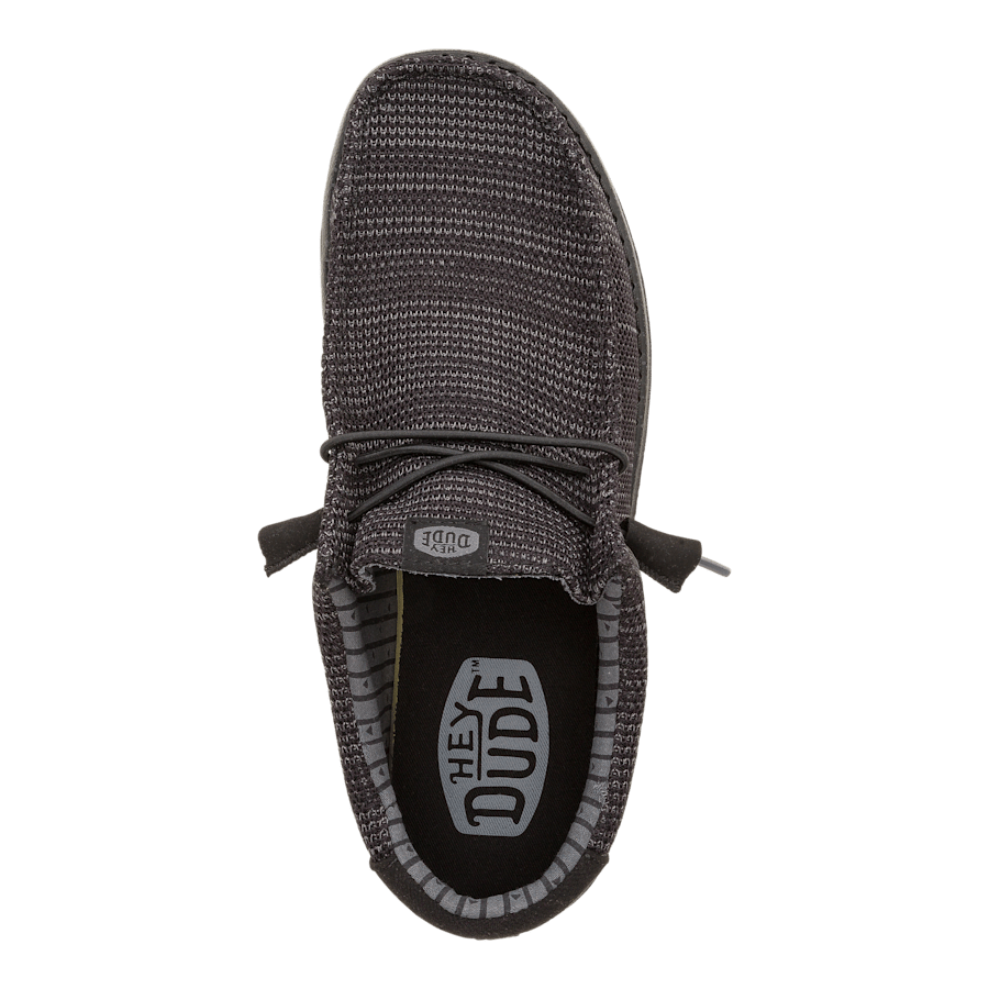 Black Wally Stretch Sox Wide - Dessus - HEYDUDE