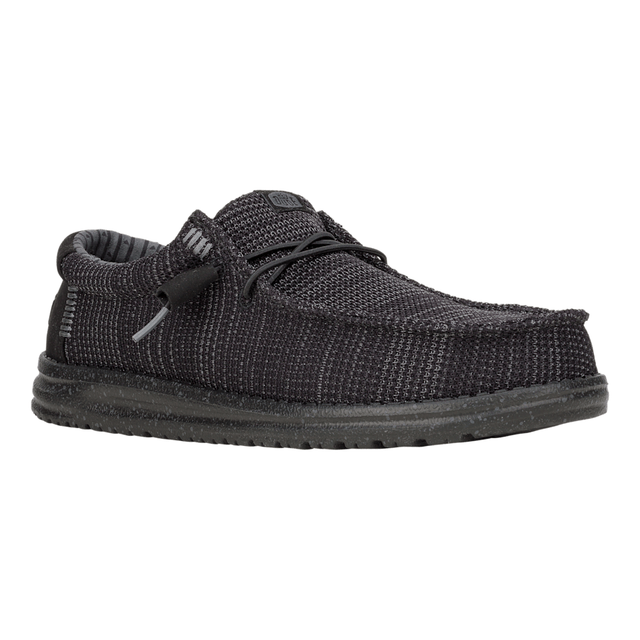 Black Wally Stretch Sox Wide - Angle - HEYDUDE