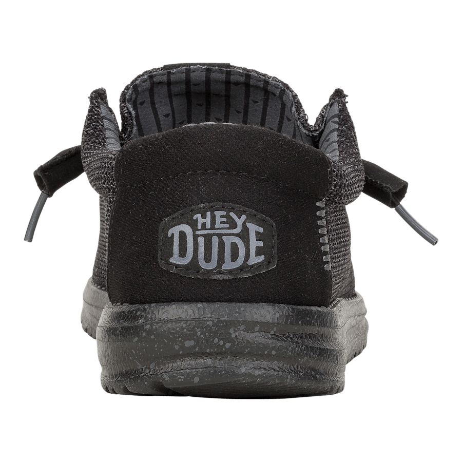 Black Wally Stretch Sox Wide - En arrière - HEYDUDE