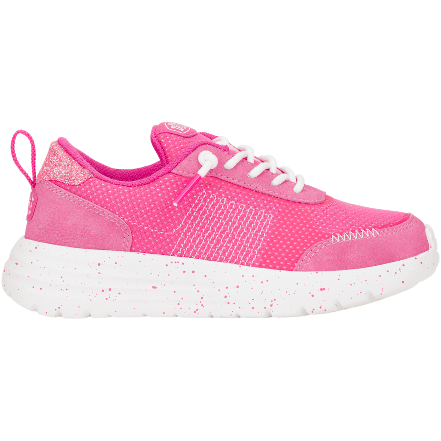 Pink Sirocco Alta Youth Glitter Shine - Side - HEYDUDE