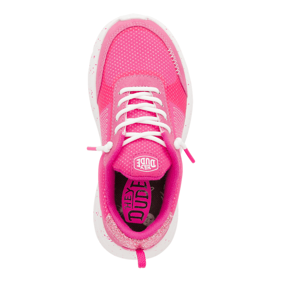 Pink Sirocco Alta Youth Glitter Shine - Top - HEYDUDE