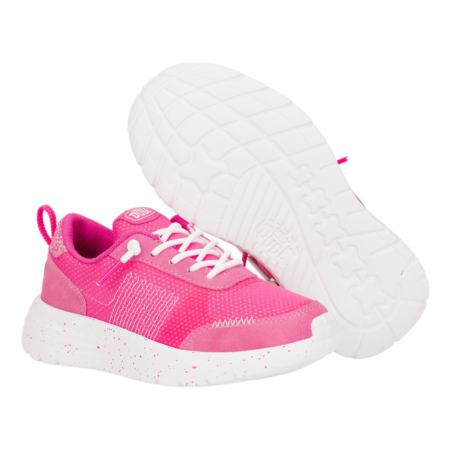 Pink Sirocco Alta Youth Glitter Shine - Bottom - HEYDUDE