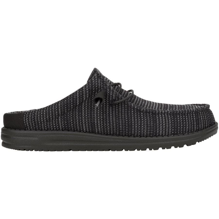 Black Wally Slip Stretch Sox - Side - HEYDUDE