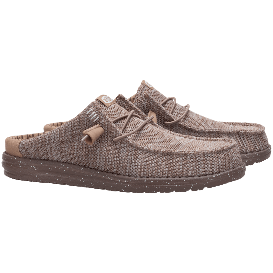 Deep Taupe / Chanterelle Tan Wally Slip Stretch Sox - Pair - HEYDUDE