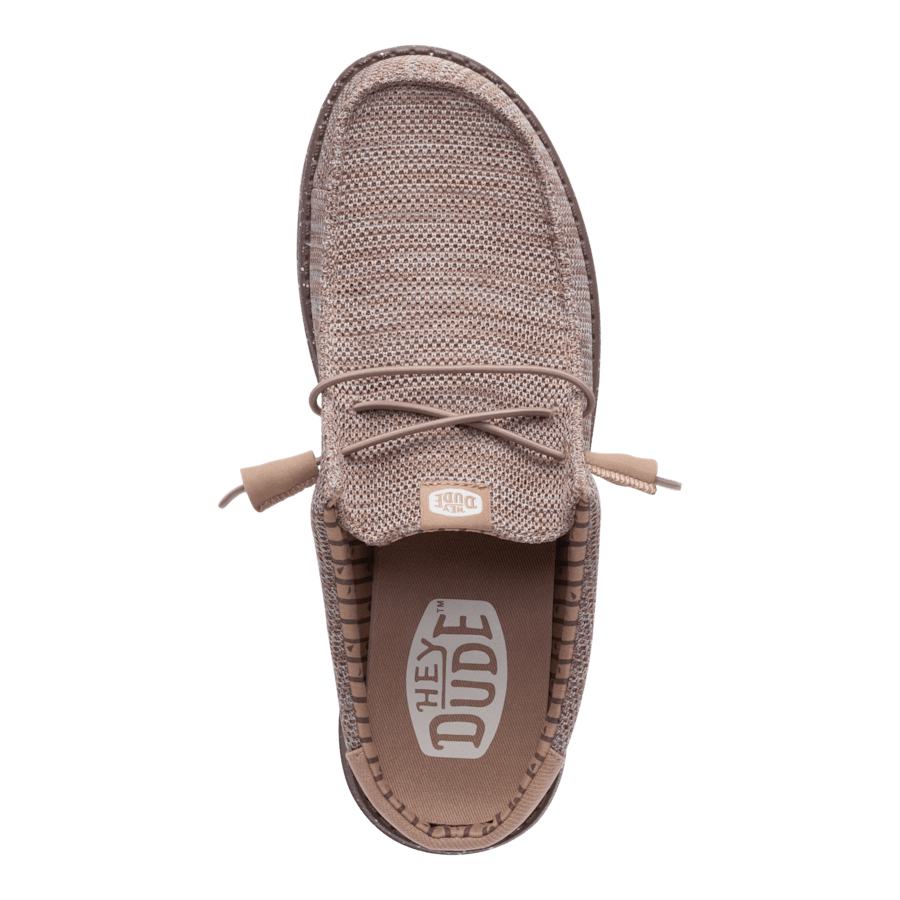 Deep Taupe / Chanterelle Tan Wally Slip Stretch Sox - Top - HEYDUDE