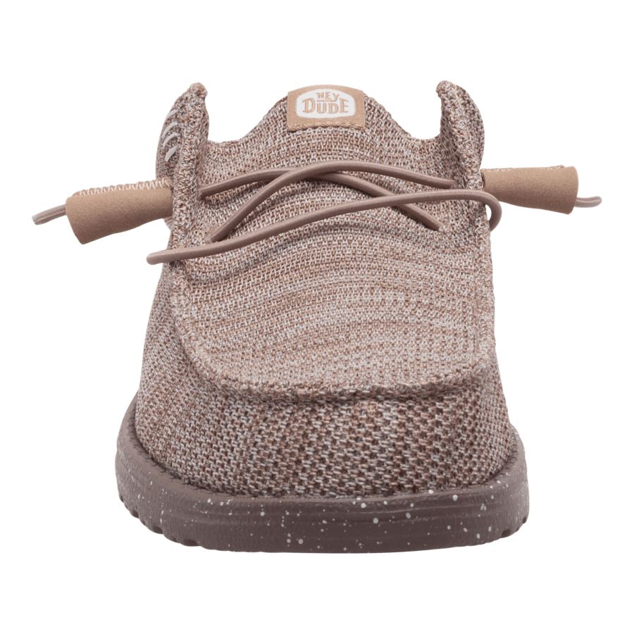 Deep Taupe / Chanterelle Tan Wally Slip Stretch Sox - Front - HEYDUDE