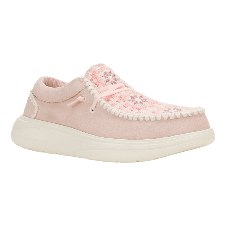 Colour Wendy COMF Suede Crochet - Angle - HEYDUDE
