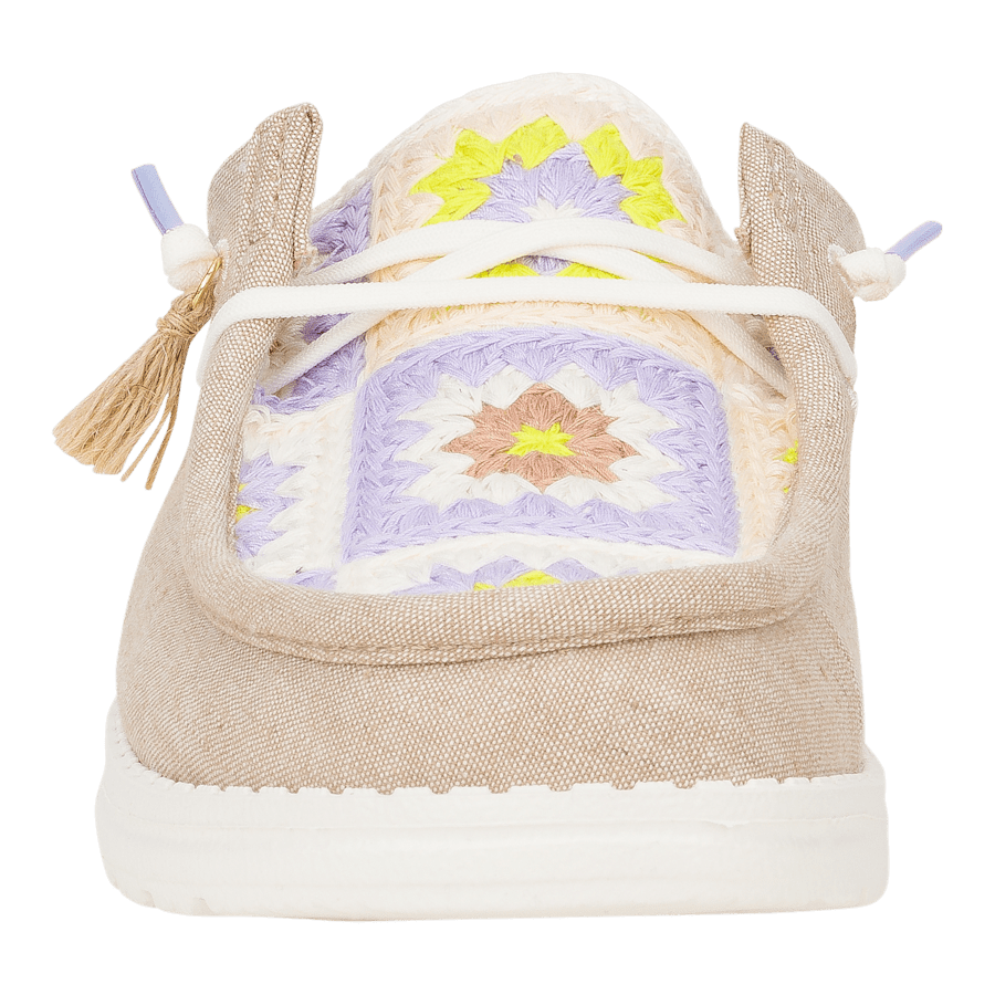 Couleur Wendy Slip Cottage Crochet - Avant - HEYDUDE