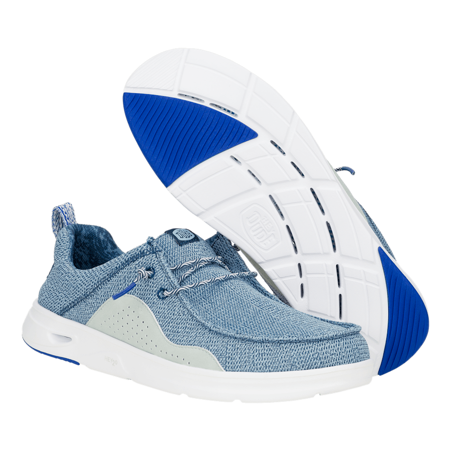 Sargasso Blue / Cloud Blue Wally Hey2O Mesh - Bottom - HEYDUDE