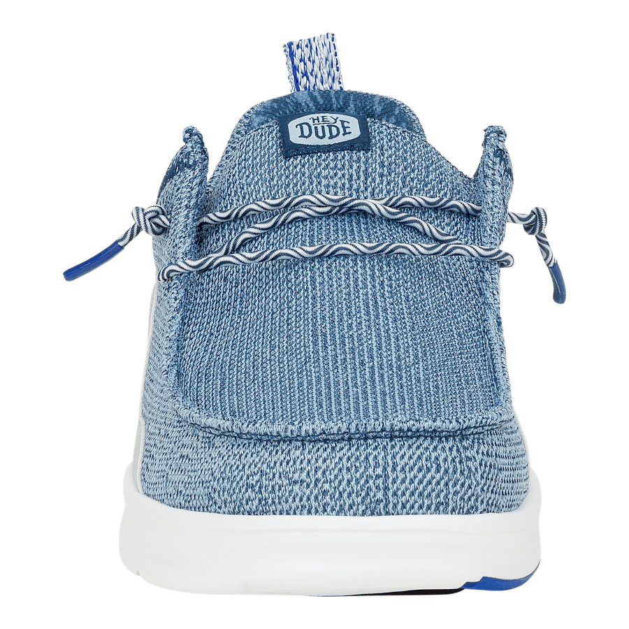 Sargasso Blue / Cloud Blue Wally Hey2O Mesh - Front - HEYDUDE