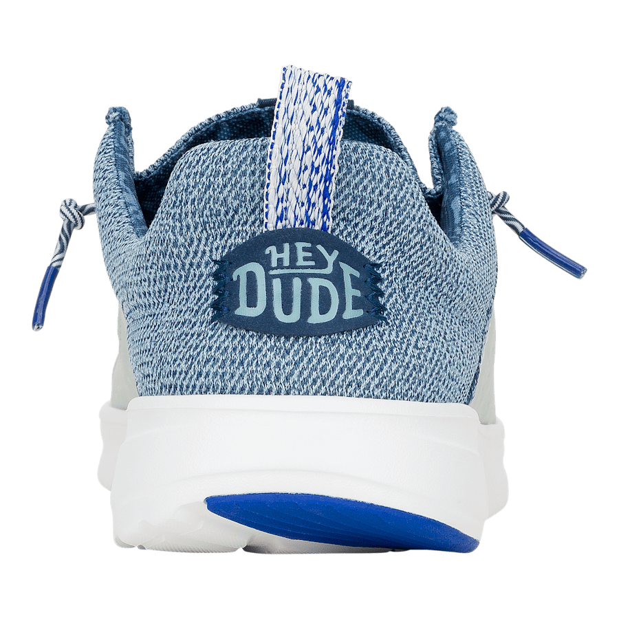 Sargasso Blue / Cloud Blue Wally Hey2O Mesh - Back - HEYDUDE