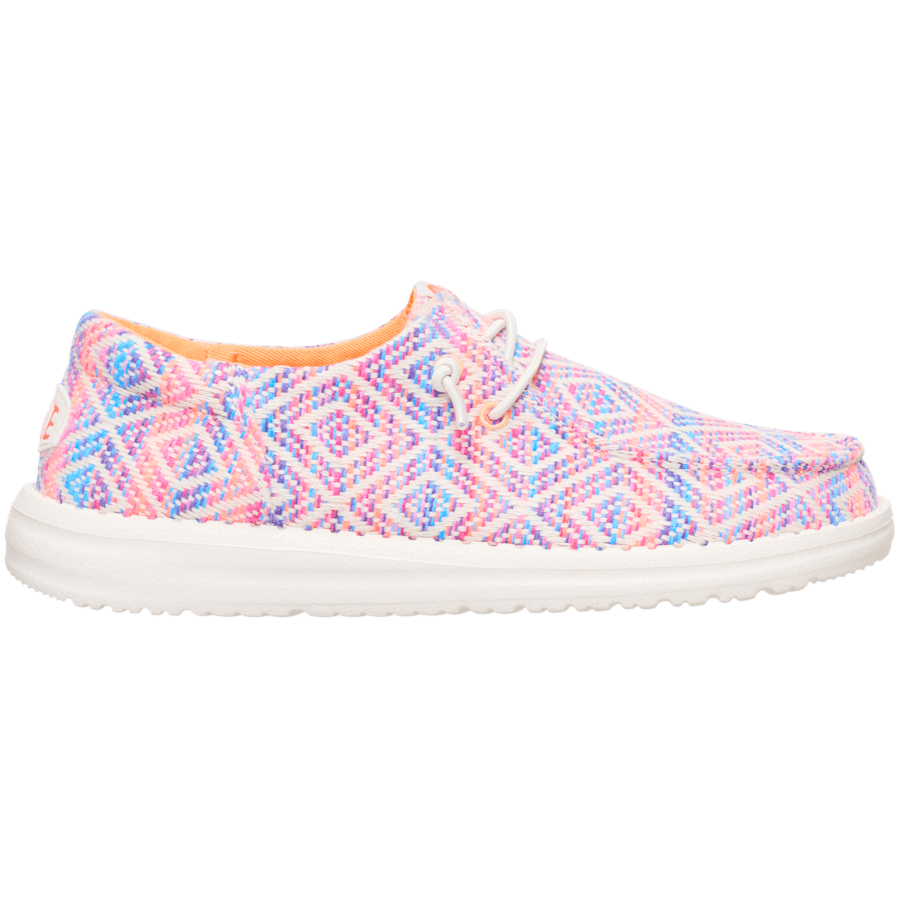 Blue / Pink/Multi Wendy Funk Surf Baja - Side - HEYDUDE