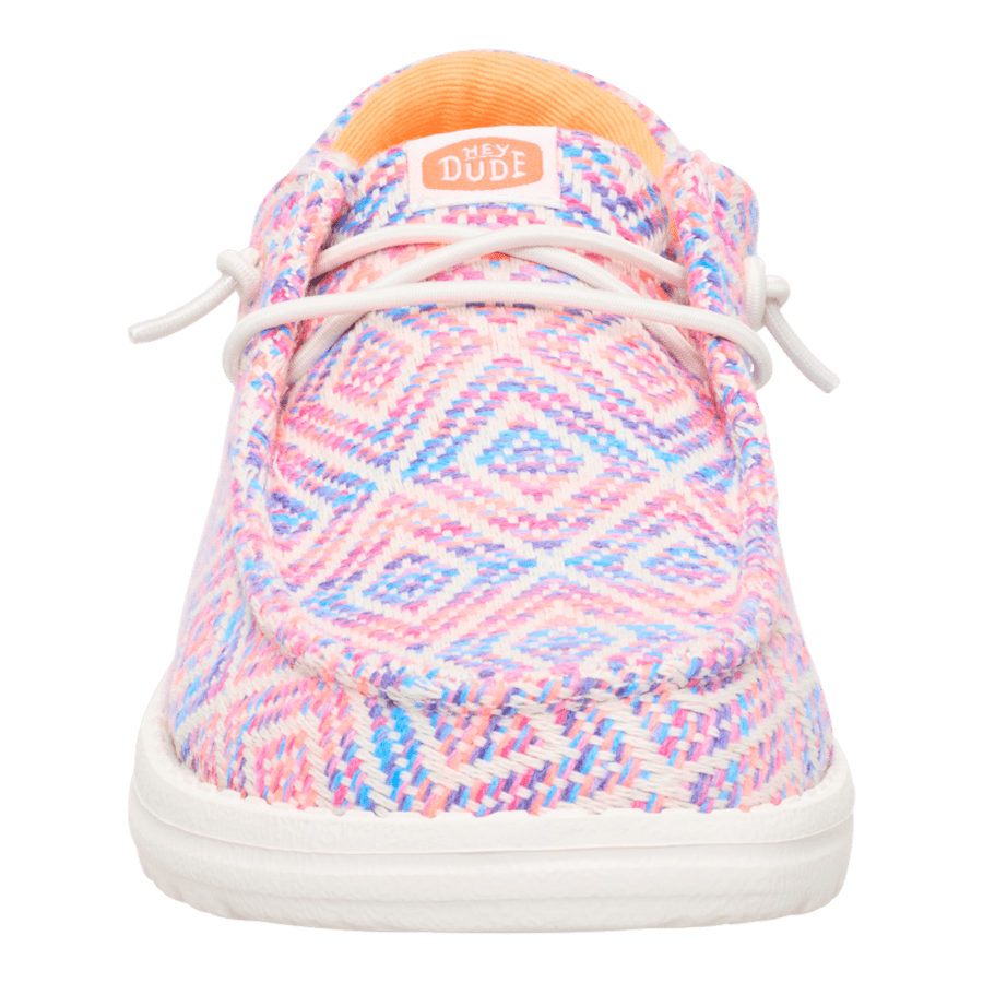 Blue / Pink/Multi Wendy Funk Surf Baja - Front - HEYDUDE
