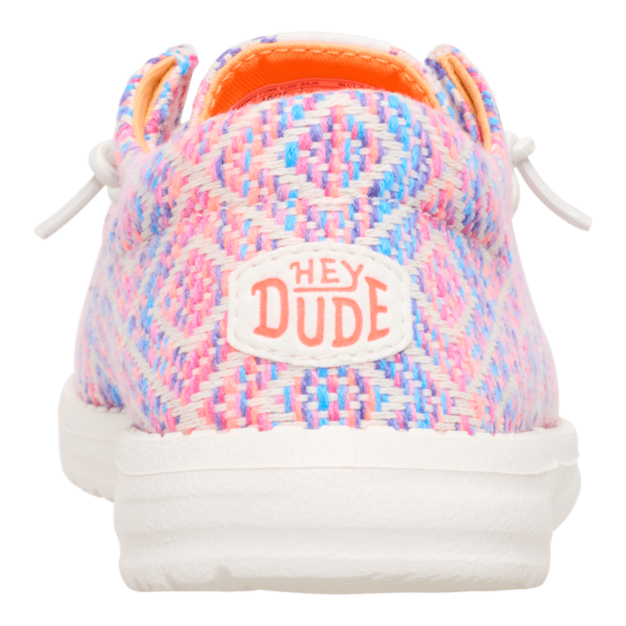 Blue / Pink/Multi Wendy Funk Surf Baja - Back - HEYDUDE