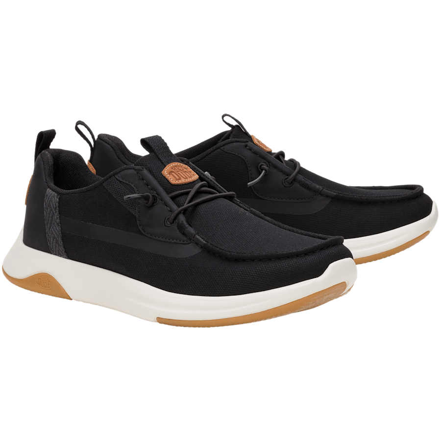 Black / White Wally Drift Mesh - Pair - HEYDUDE