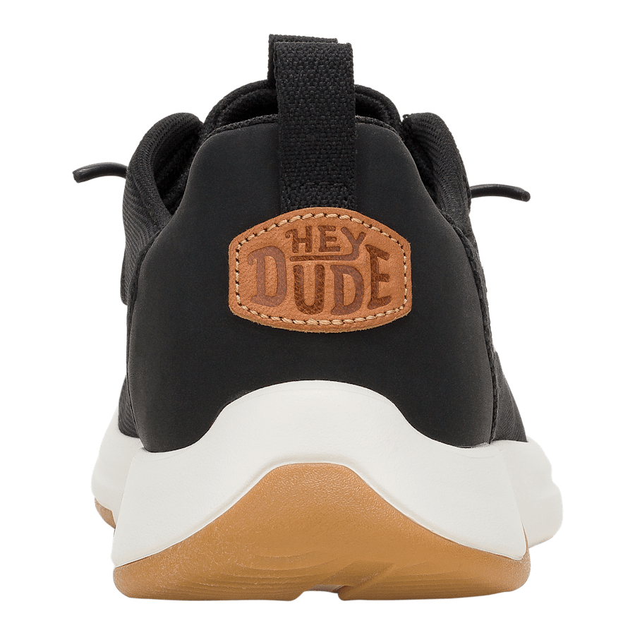 Black / White Wally Drift Mesh - Back - HEYDUDE