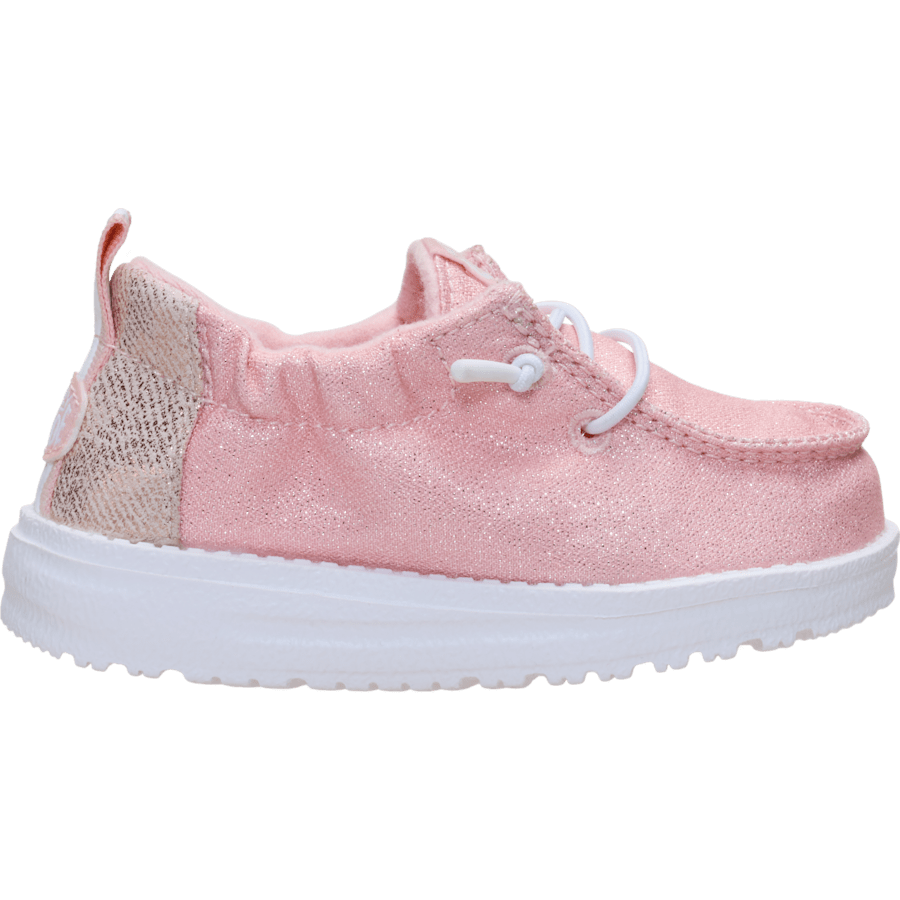 Rose Gold Metallic LILDUDE Slip On Seasonal - Side - HEYDUDE