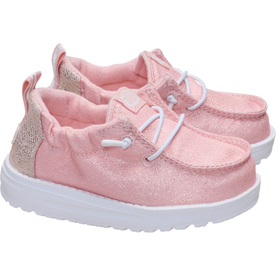 Rose Gold Metallic LILDUDE Slip On Seasonal - Pair - HEYDUDE