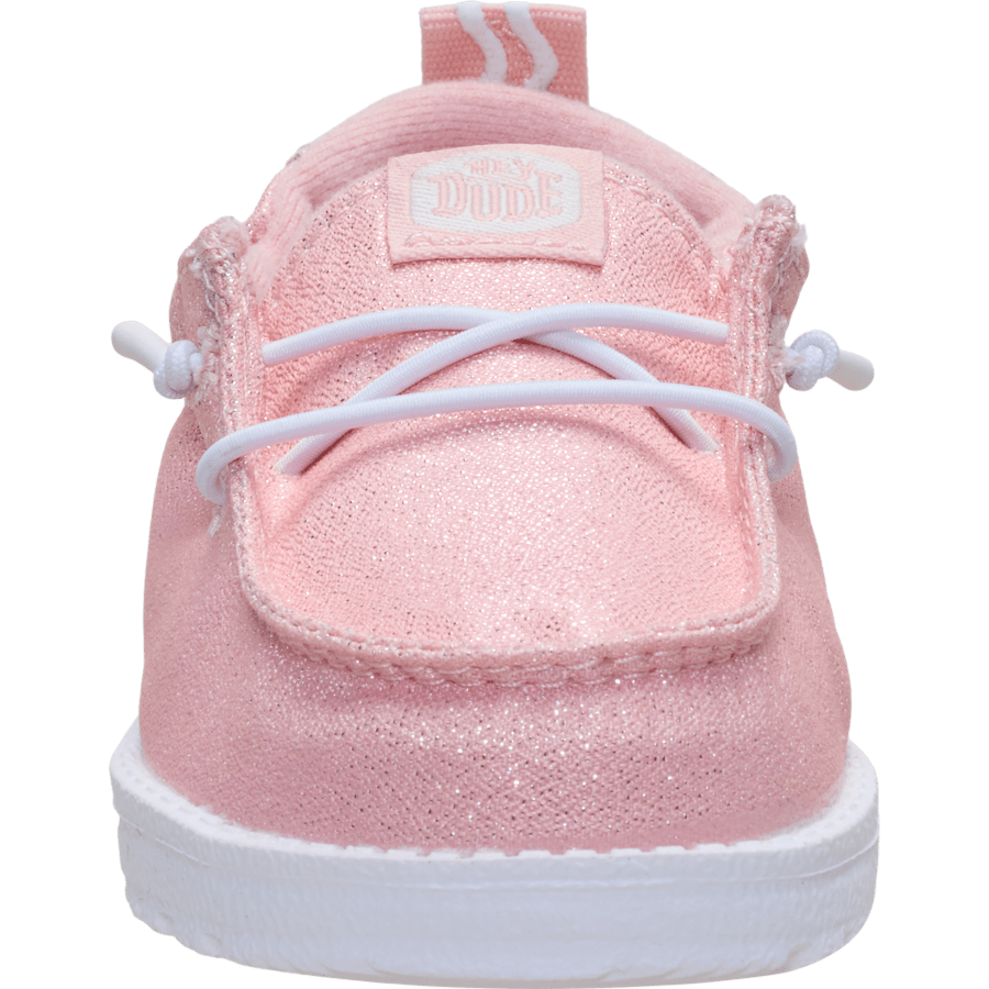 Rose Gold Metallic LILDUDE Slip On Seasonal - Front - HEYDUDE