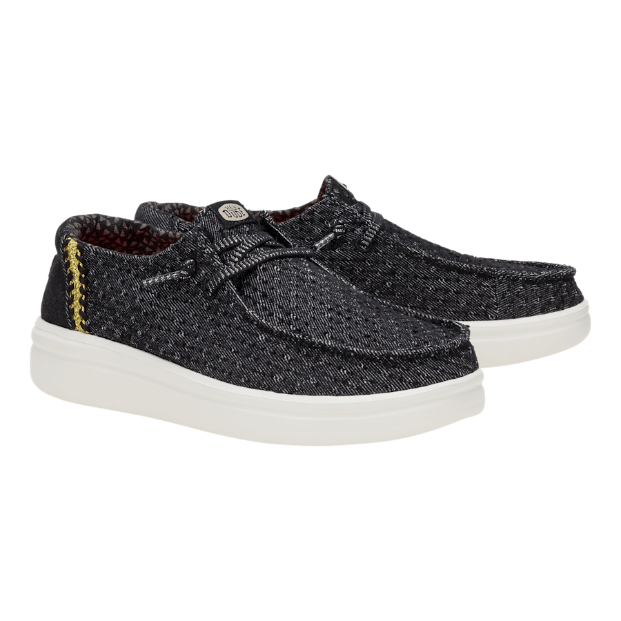 Colour Wendy Rise Perf Canvas - Pair - HEYDUDE