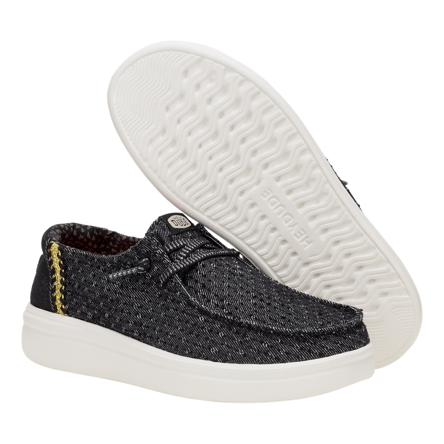 Colour Wendy Rise Perf Canvas - Bottom - HEYDUDE